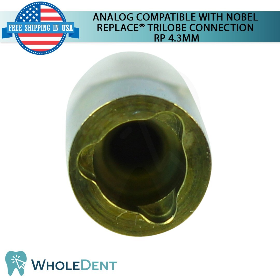5X Analog Compatible With Nobel Replace Select™ Trilobe connection RP 4.3mm