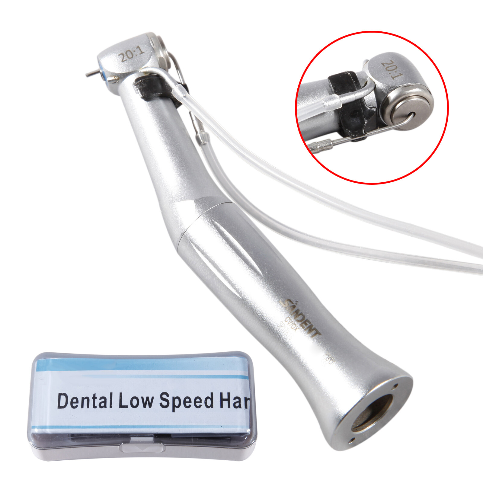 Dental 20:1 Reduction Implant Surgical Fiber Contra Angle Handpiece