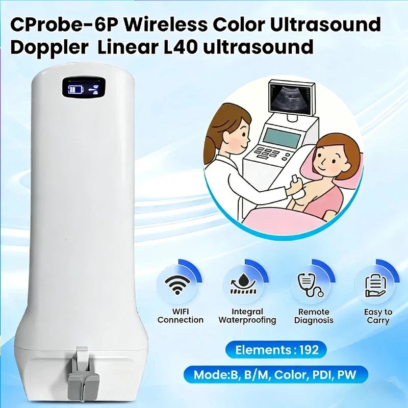 192E Wireless Linear Color Doppler Ultrasound Probe – for Breast, Hip, MSK