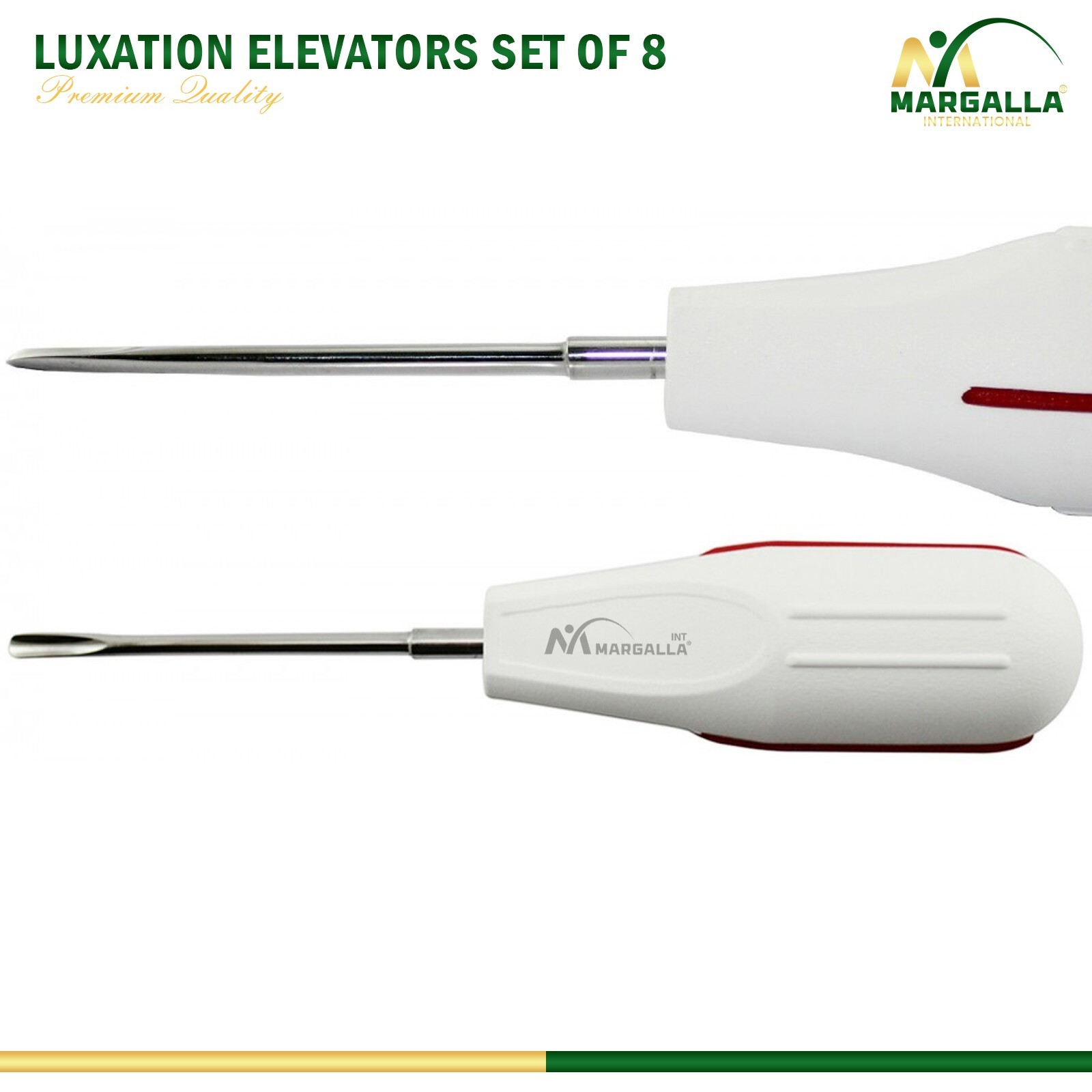 10 PCS White Dental Root Elevators Oral Surgery PDL Luxating Tooth loosening