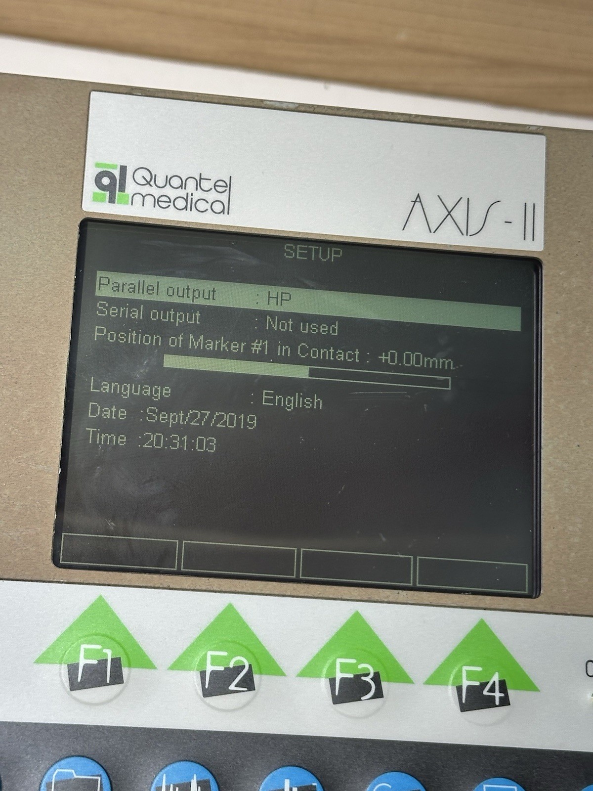 QUANTEL MEDICAL ECHOGRAPH AXIS-II (UNTESTED SALE AS-IS FOR PARTS OR REPAIR)