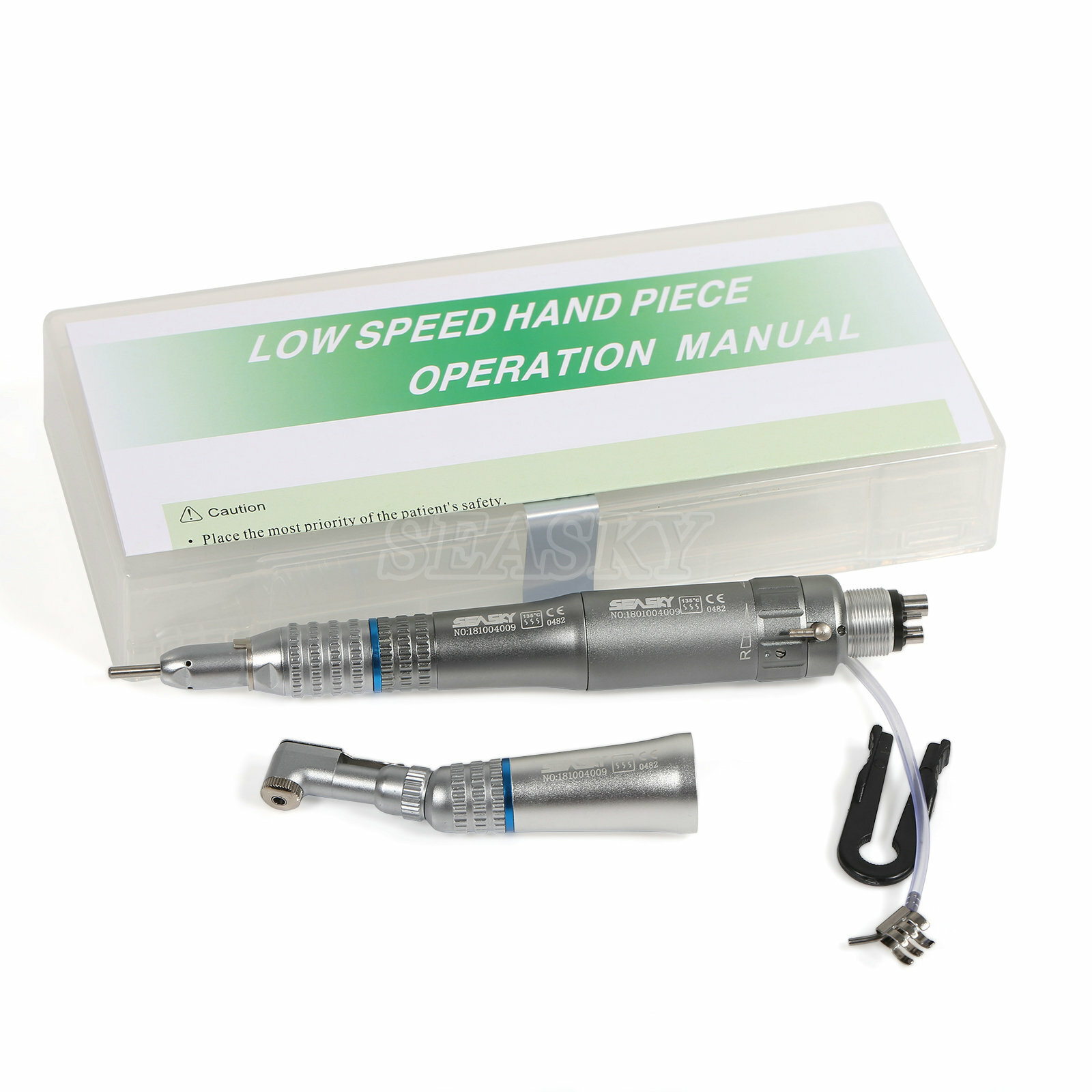 3x Dental slow speed handpiece contra angle straight Air Motor 4H YP4 USA