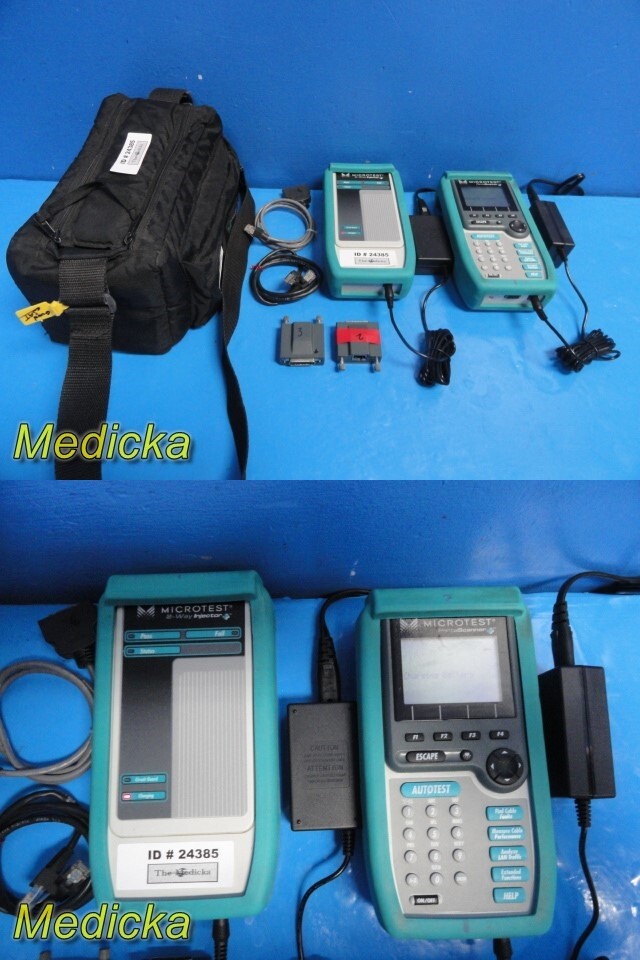 Microtest PENTA Scanner + Cable Testing Device W/ 2-Way Injector & Parts ~ 24385