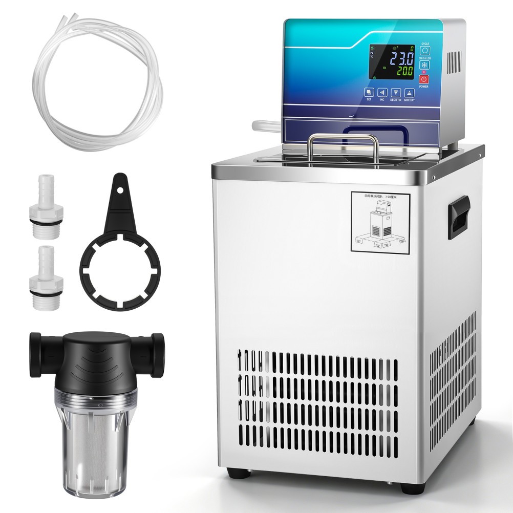 Lab Chiller Circulator 6L -20℃ 100℃ 110V Recirculating Cooling Water Bath Pump