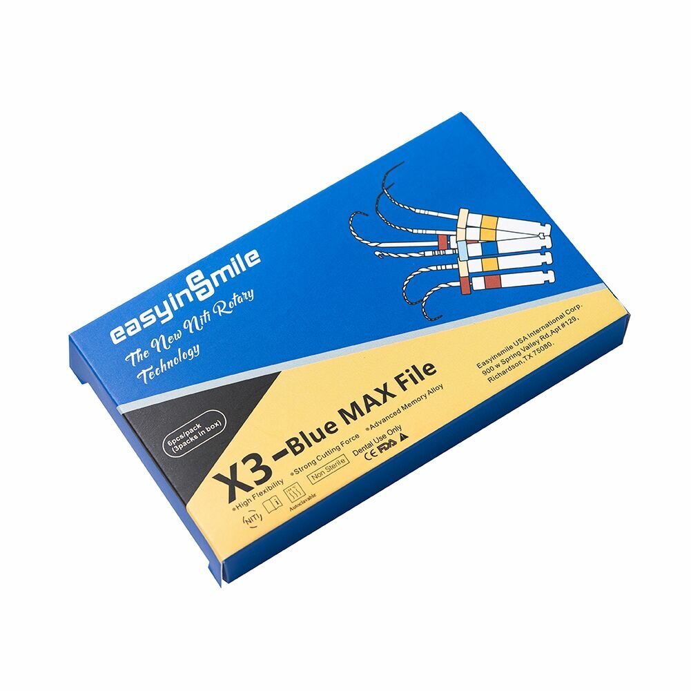 10PK Dental Endodontic Rotary Files X3-Blue Max Files NITI Root canal Files 25MM