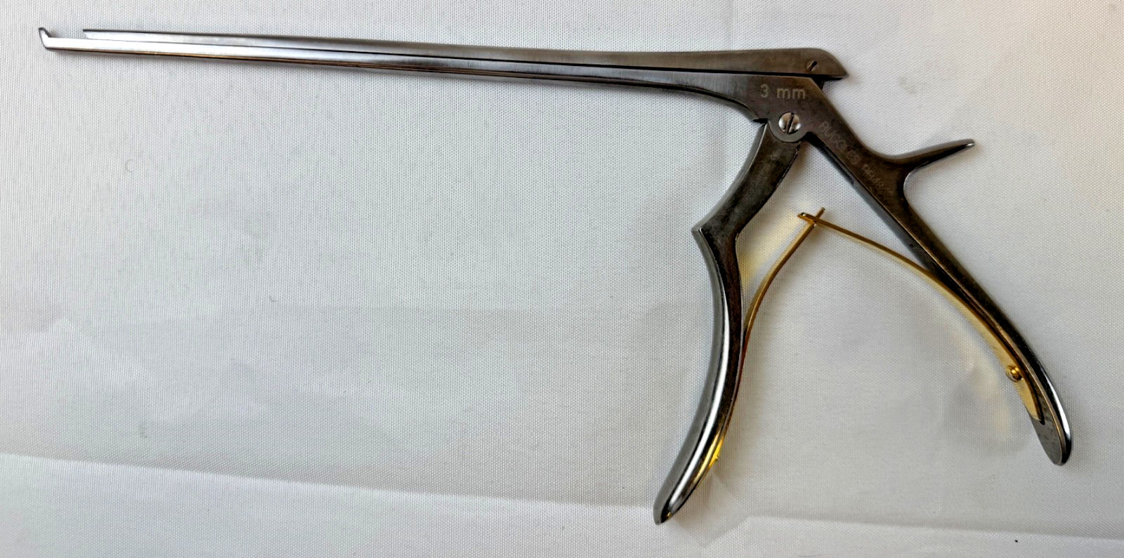 Ruggles RB4853 Stealth Micro Kerrison Rongeur 3mm x 40° Up x 8″ Neuro Spine