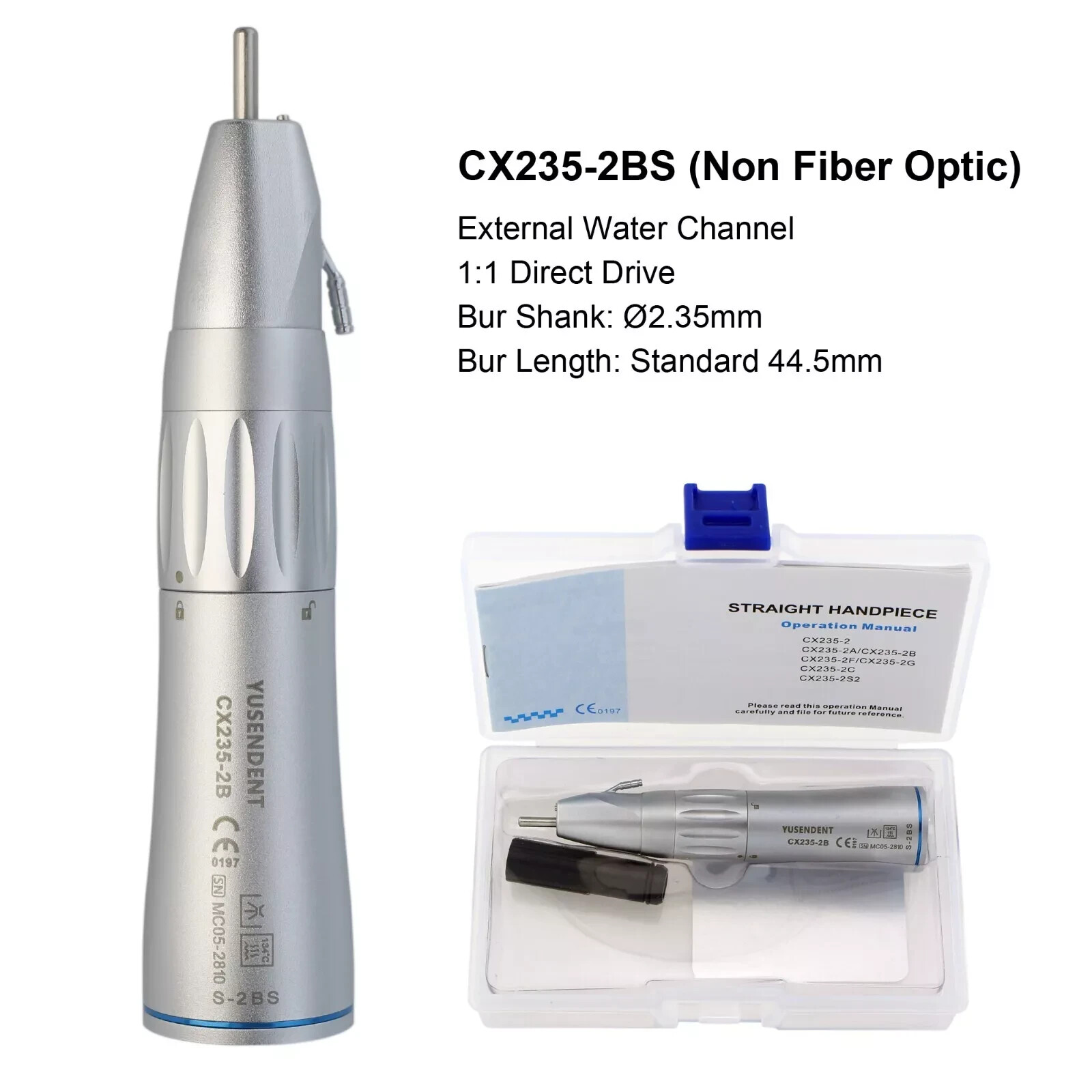 COXO Dental Surgical Straight Handpiece 1:1 1:2 Oral Surgery 20 Degree External