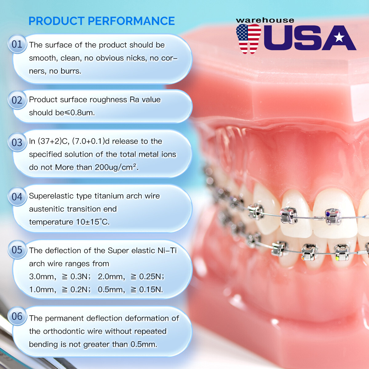 Dental Orthodontic Bracket Brace Mini/Standar Roth/MBT/Slot 018/.022 3/345 Hook