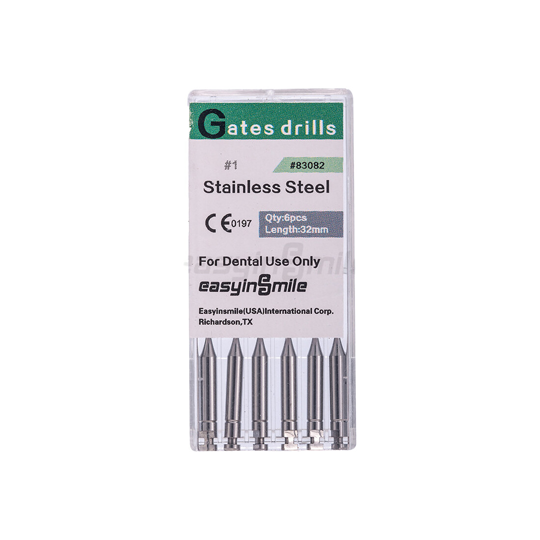10PKs Dental Endo Peeso Reamers/Glidden Gates Spiral Burs 1#-6# Root Canal Files