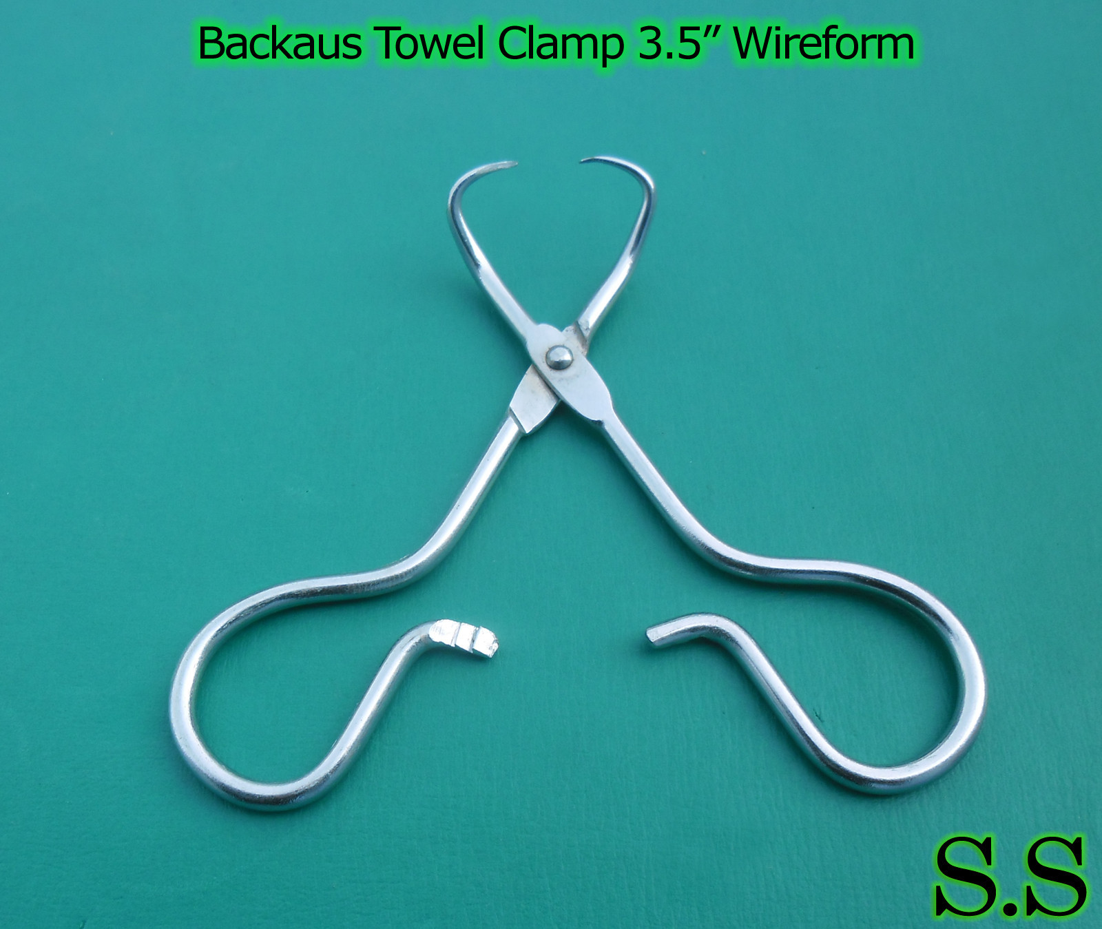 5 Pieces Of Backhaus Towel Clamp Forceps 3.5″ WIREFORM Surgical Instruments