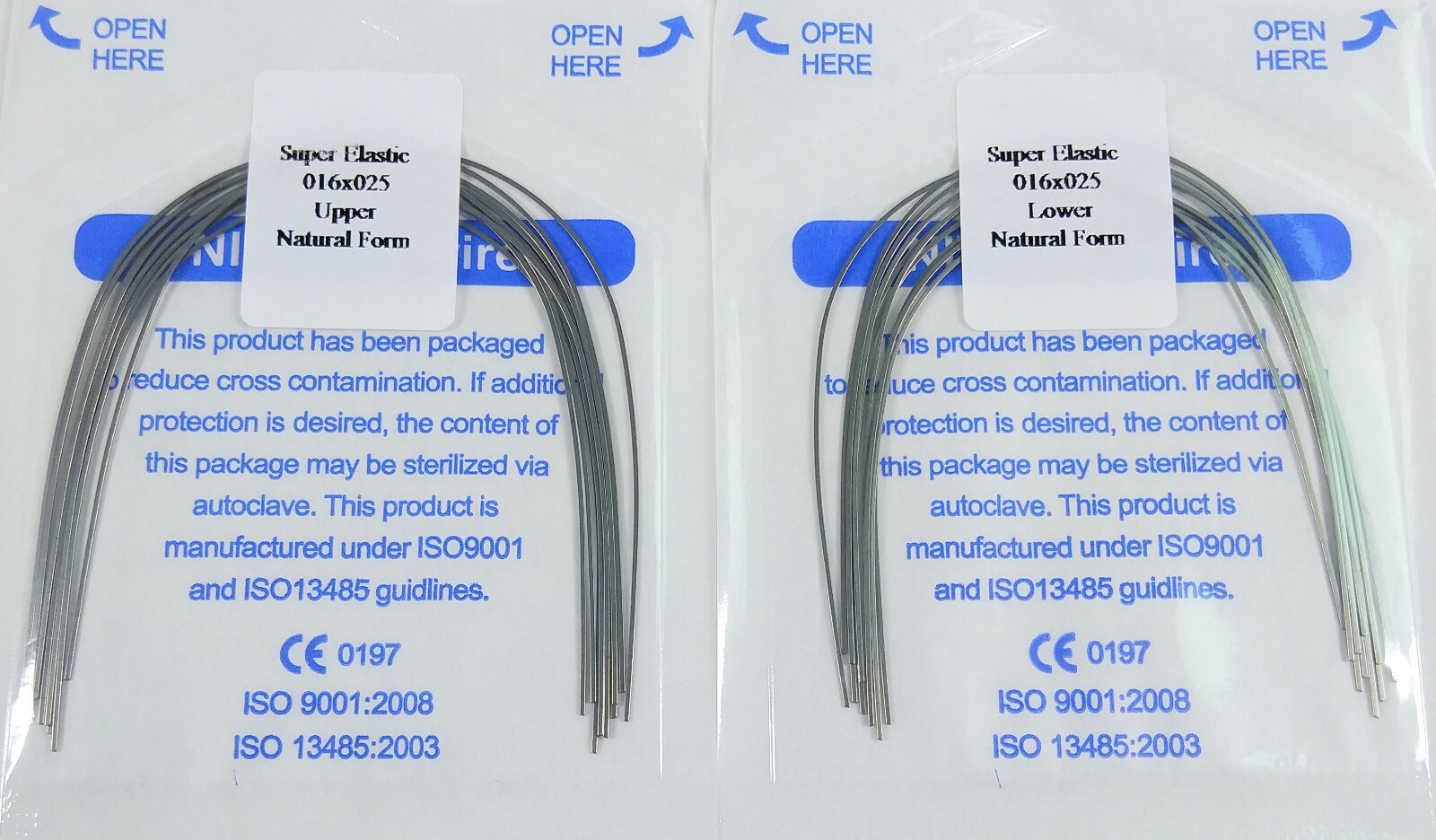 200Pcs Dental Orthodontic Arch Wire Rectangular Super Elastic Niti Natural Ovoid