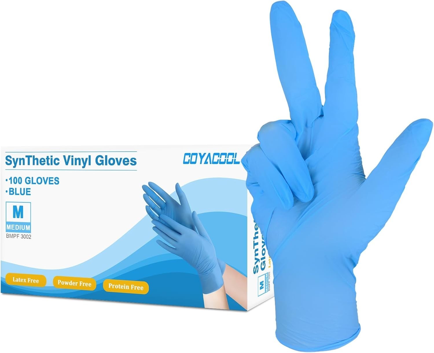 Multi-Functional Medium Disposable Gloves – 100 Count, Latex Free & Waterproof