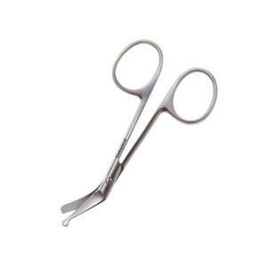 Coloplast Ostomy Scissors Finger Ring Handle 4″ Length Blunt Tip/Curved, 1 Count