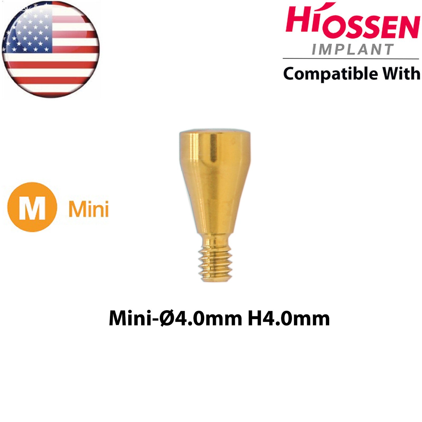 US Dental Mini Healing Cap Abutments Cover Screw Fits Hiossen Osstem ET Platform