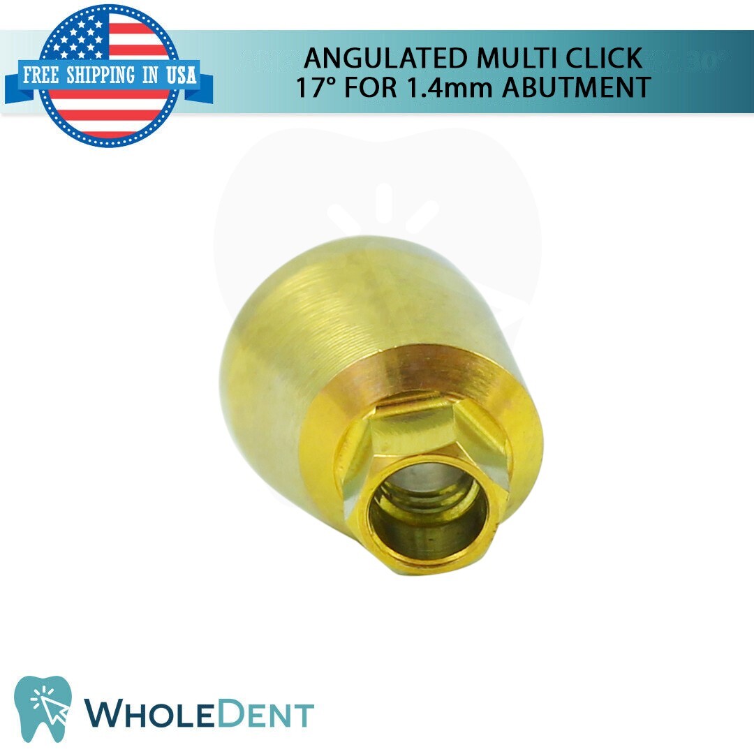 10X Angulated Multi Unit 17° 1.4mm Abutment Attachment Internal Hex 2.42mm