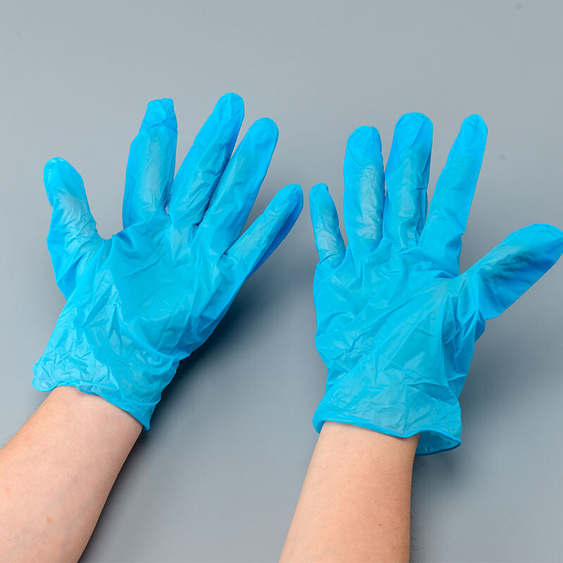 Rubber/Nitrile Gloves Disposable Waterproof Glove White Blue S M L XL for DIY