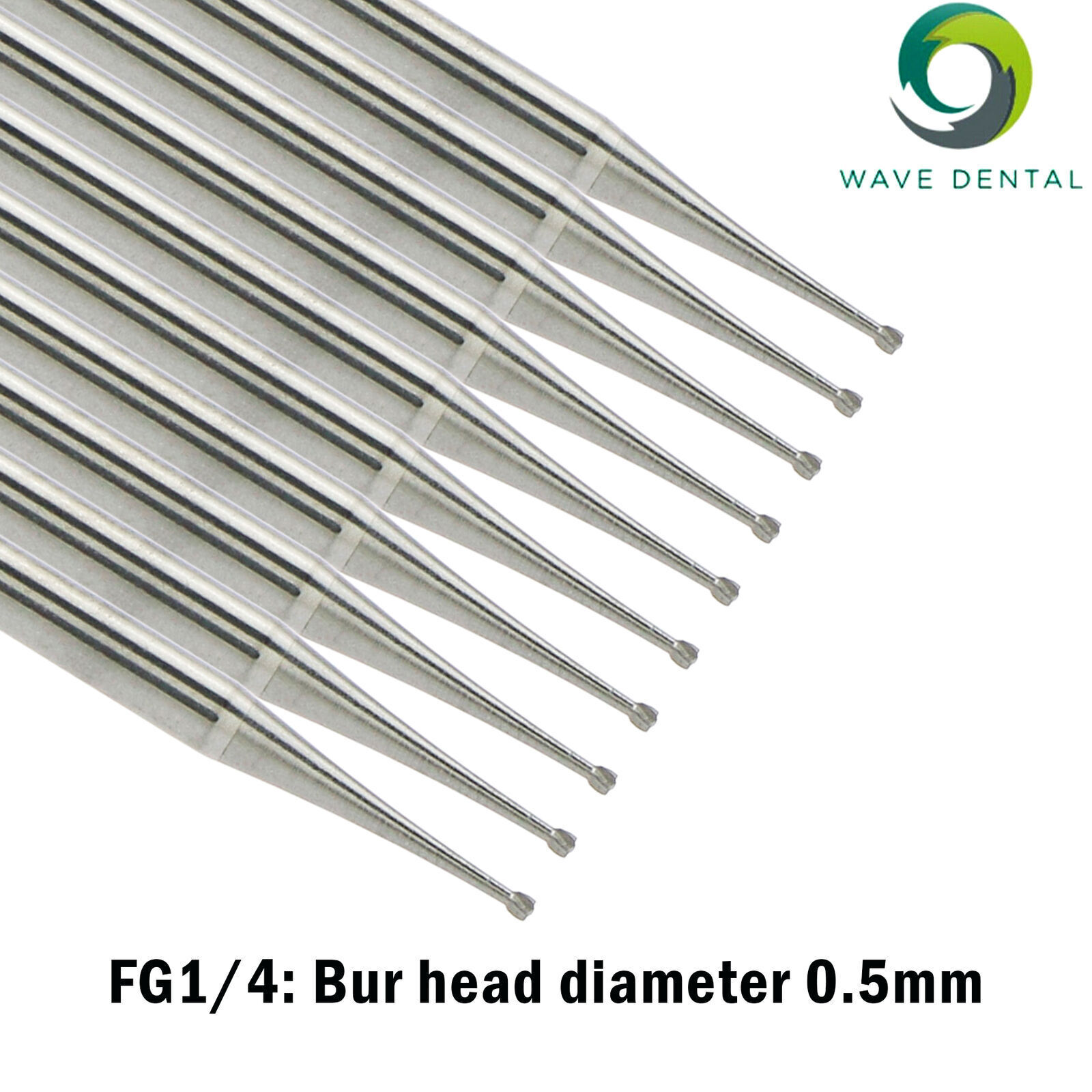 Wave Dental FG 1/4 1/2/3/5/6/7/8 Bur Prima Tungsten Carbide Round Friction Grip