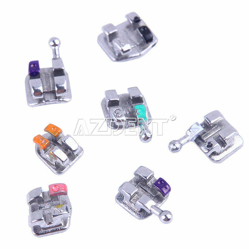 10X Dental Orthodontic Brackets Braces Mini Roth MBT 022/018 Hook3/345 Monoblock