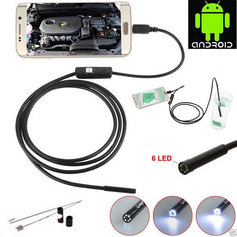 7mm Cam Endoscope Waterproof Inspection Camera Borescope for Android Phone IP67