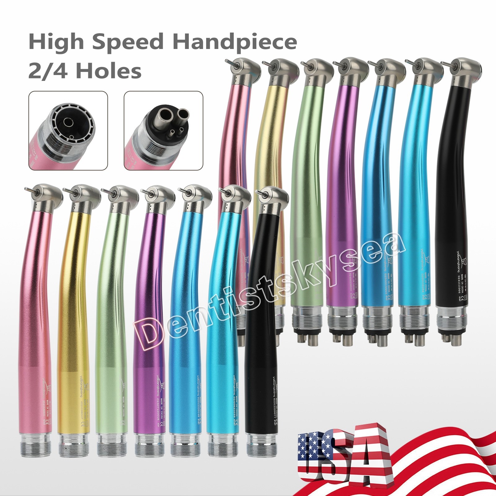 1-10Pcs NSK Style Dental High Speed Handpiece U3BM 4Hole/ Cartridge Turbine