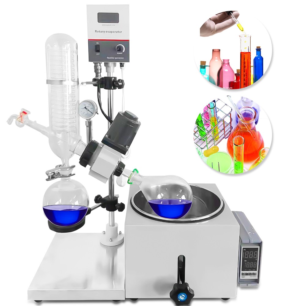 1500W 2L Lab Rotary Evaporator Digital Display Manual Lifting Heating Power USA