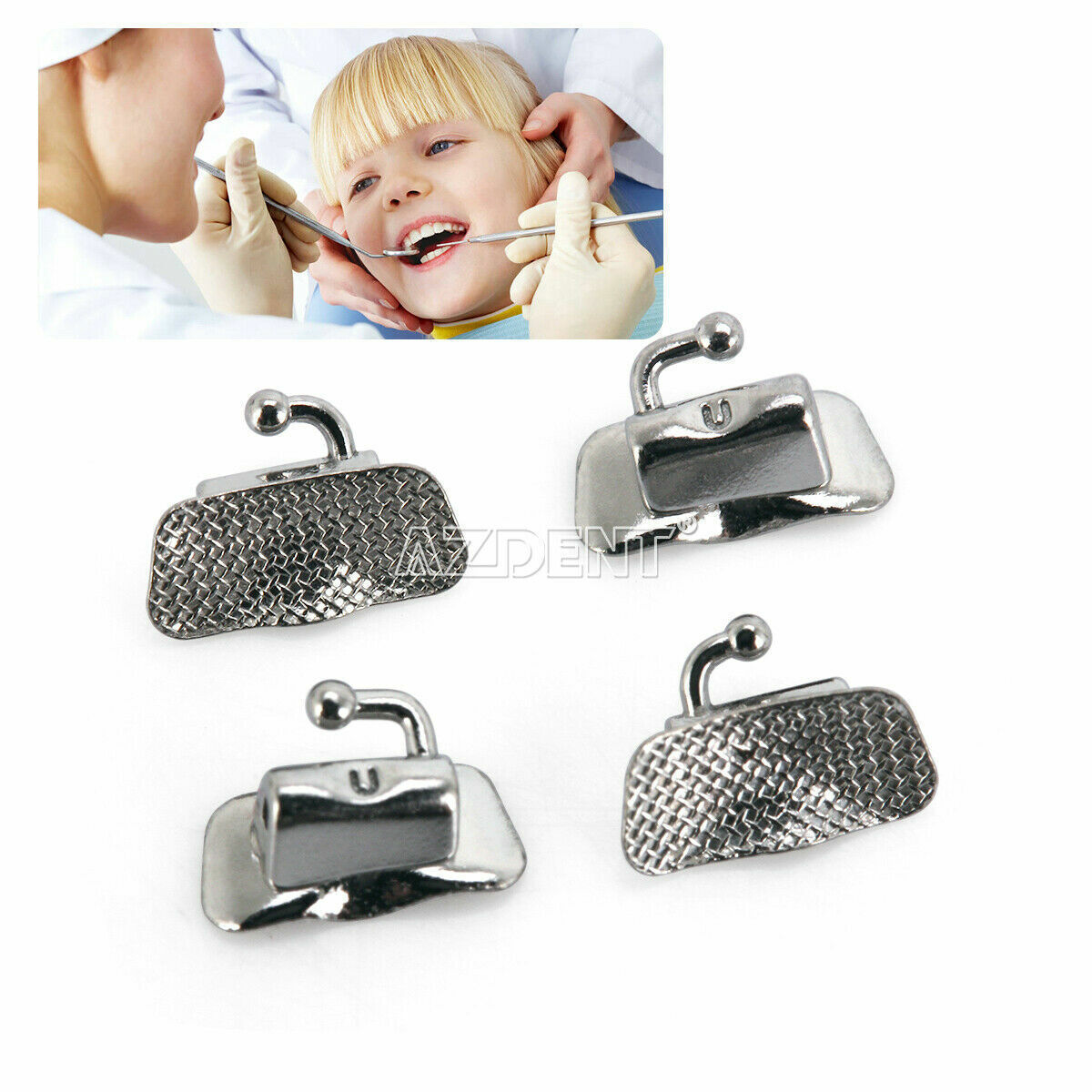 AZDENT Ortodoncia dental MINI Brackets/Tubos bucales Roth MBT 022 018/Ortho Wax