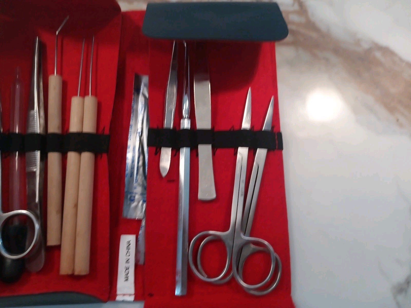 Student Dissecting Instrument tool Kit Medical Set With Case