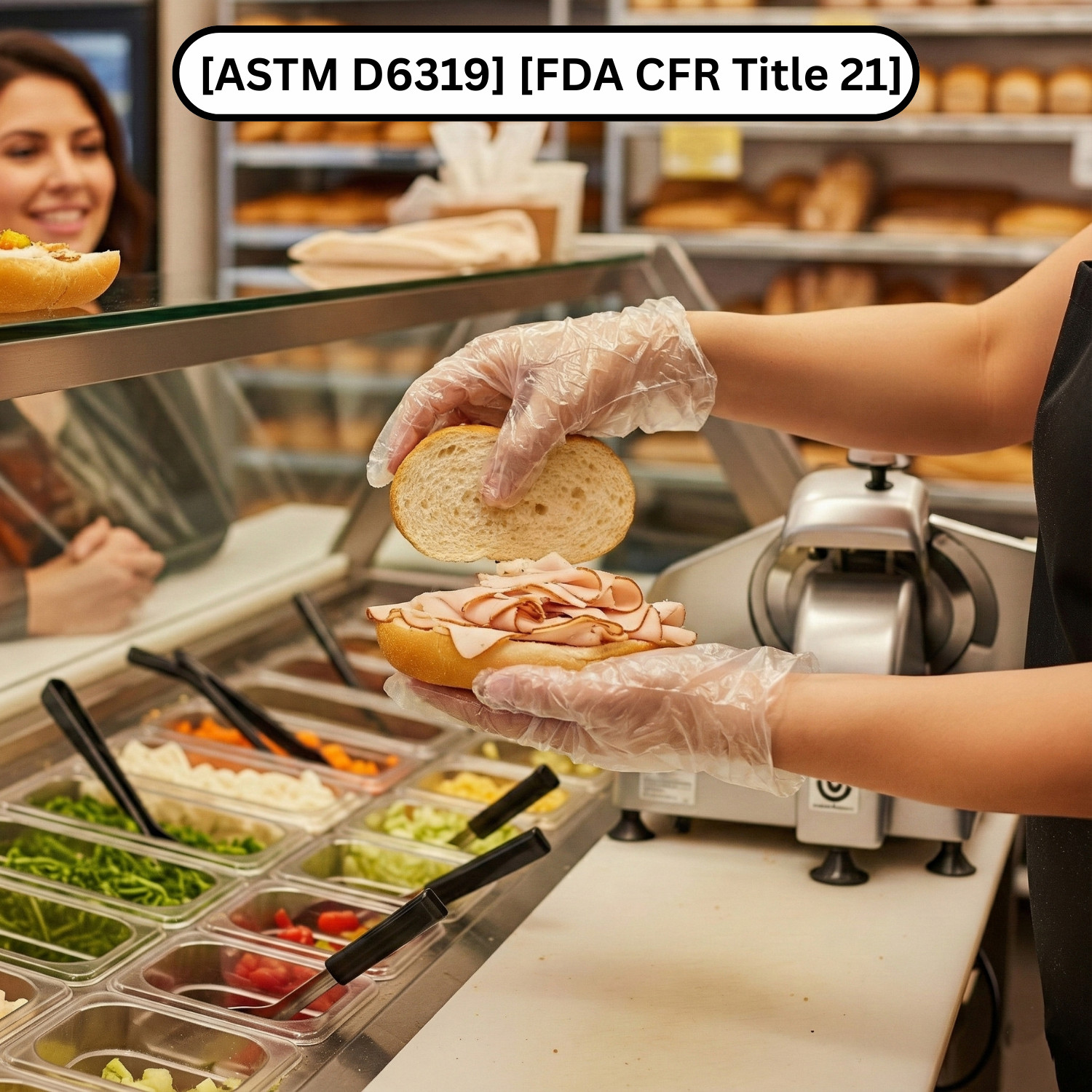 Disposable High Density Polyethylene Food Service Gloves Choose: Size | Pack
