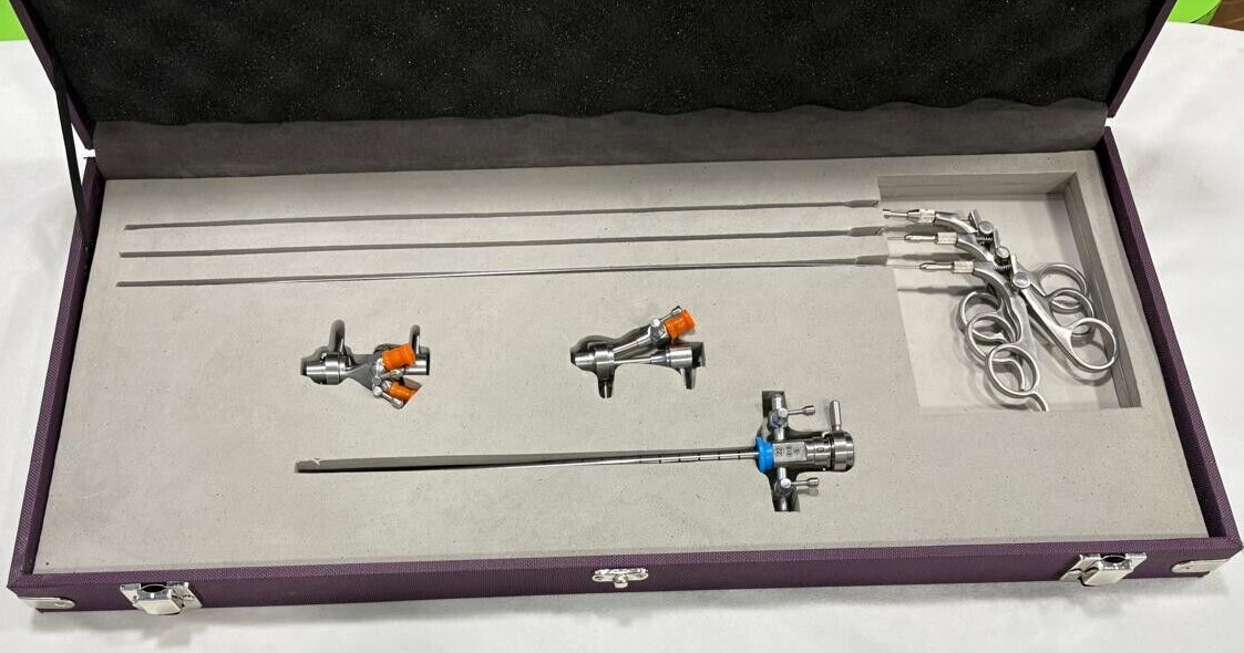 1Set-Laparoscopic Cystoscope Sheath Full Surgery Set 22FR & Graspers 5FR SS