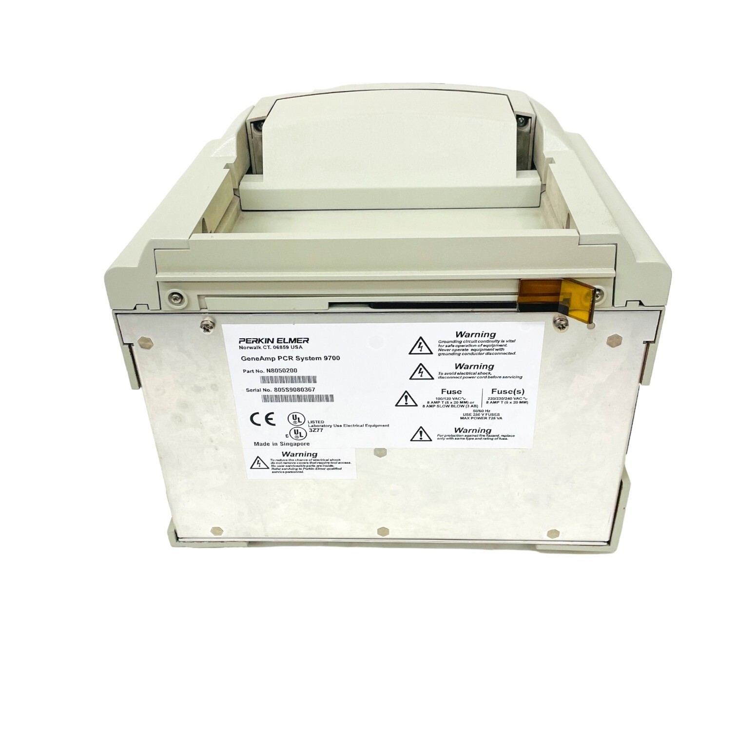 Applied Biosystems ABI GeneAmp PCR System 9700 N8050200 Thermal Cycler 96-Well