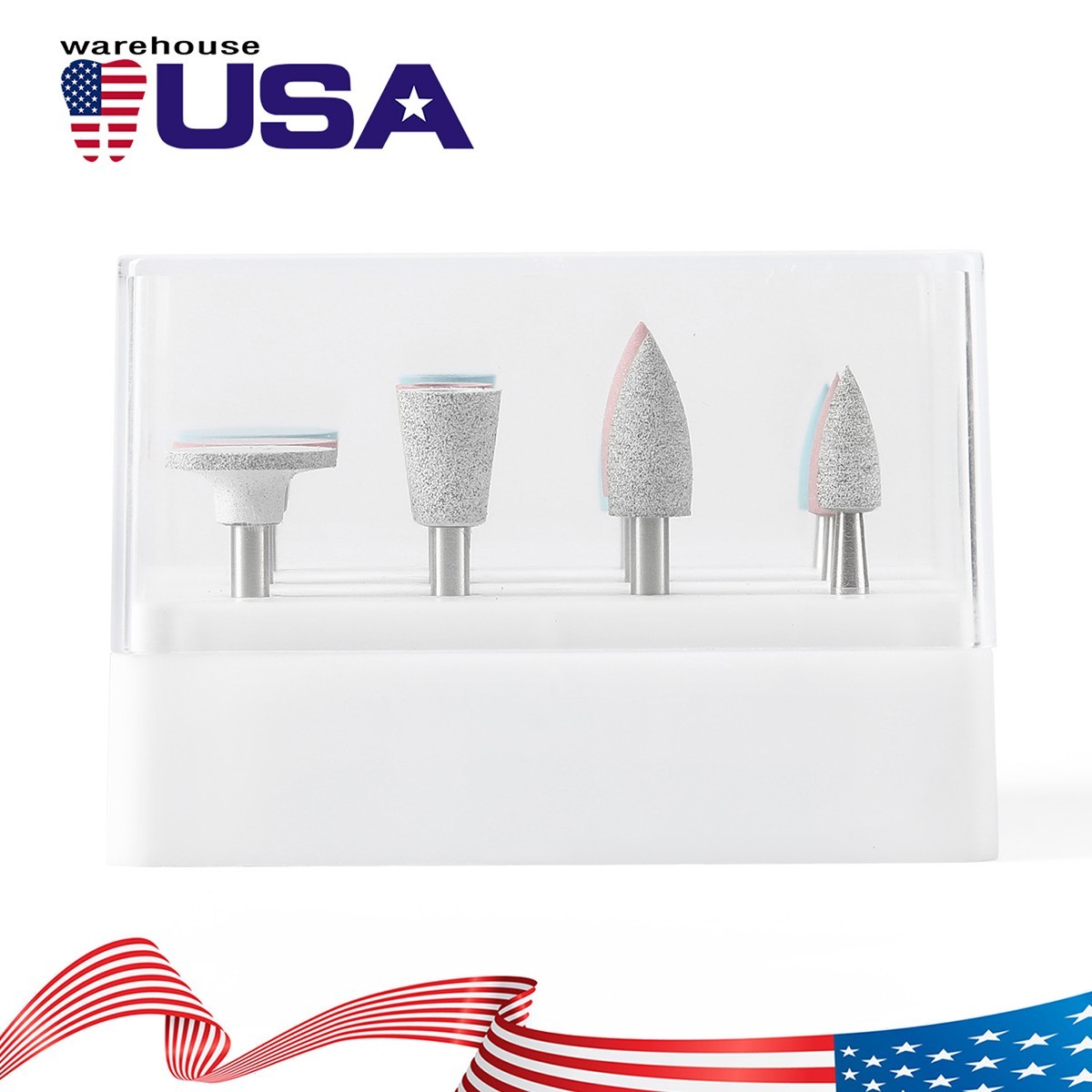 Dental Silicone Composite polishing kit Coarse Medium Fine RA For Contra Angle