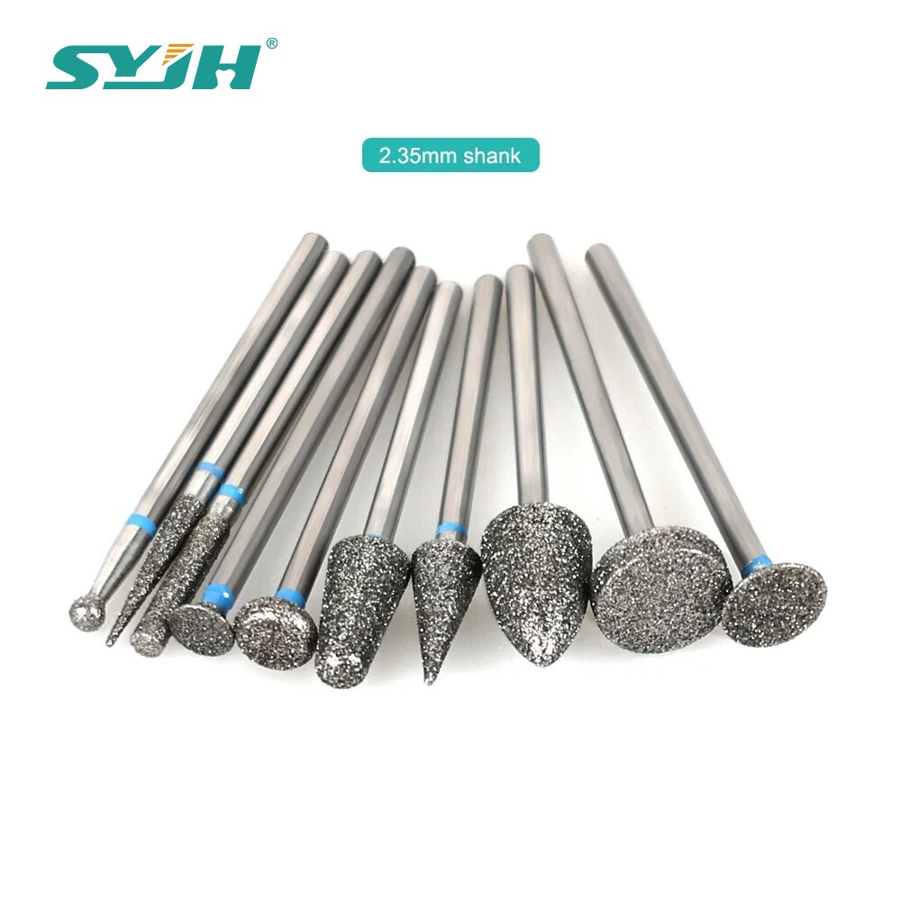 90pcs Dental Polishing Laboratory HP Polisher Fully Sintered Diamond HP Burs Kit