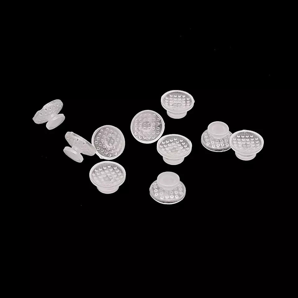 10Pcs/Pack Dental Clear Orthodontic Ceramic Lingual Button Bondable Round Base