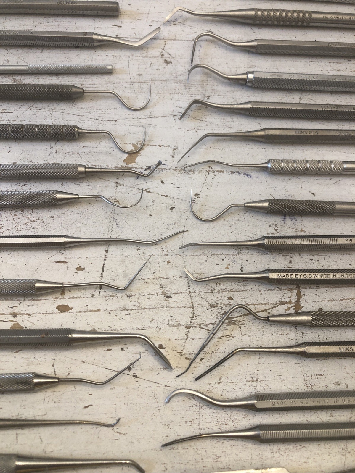 Lot of Mixed Dental Stainless Steel Tools Instruments NORDENT, SS WHITE, RUGBY