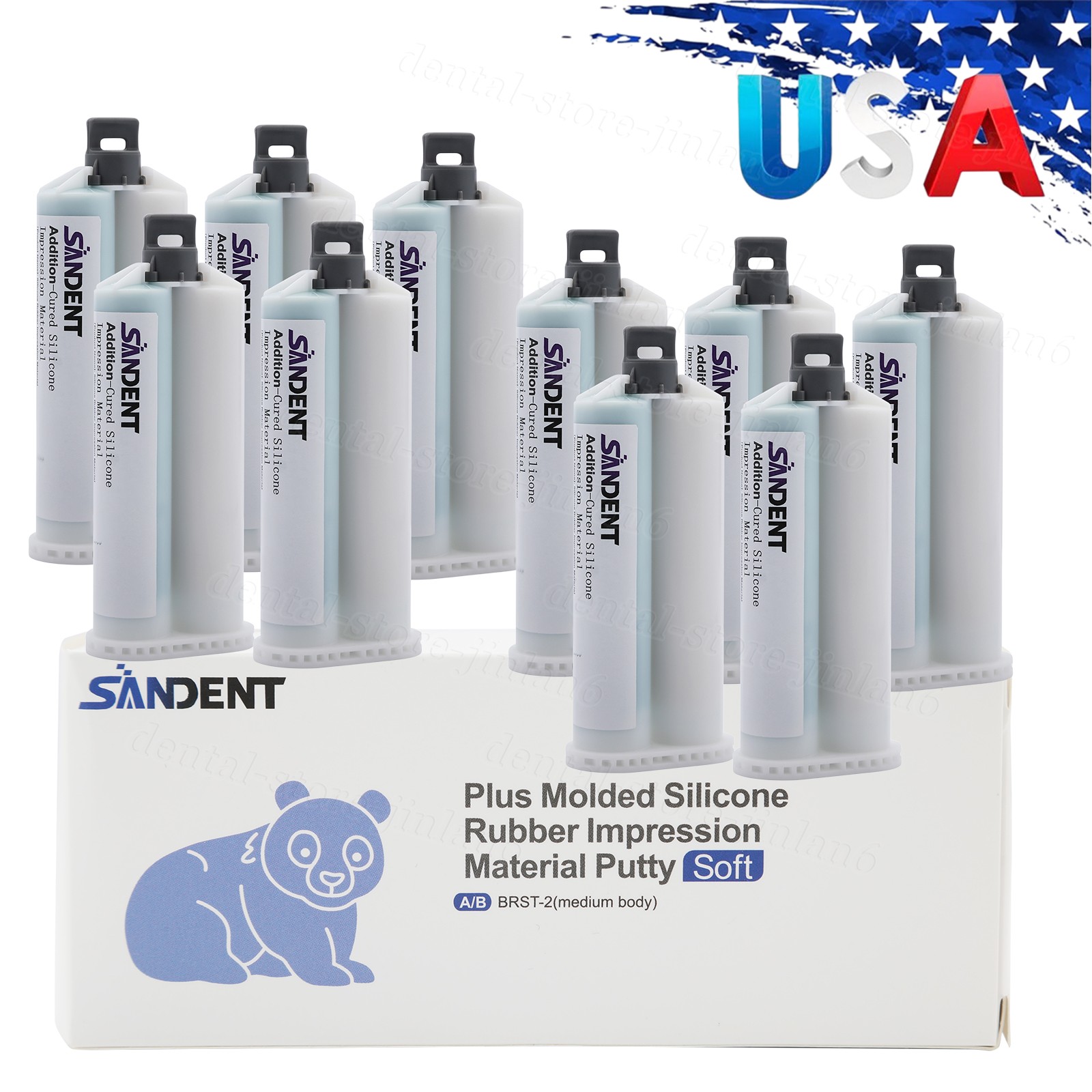 HEAVY BODY FAST SET VPS PVS Dental Impression Material 50ML Cartridges USA