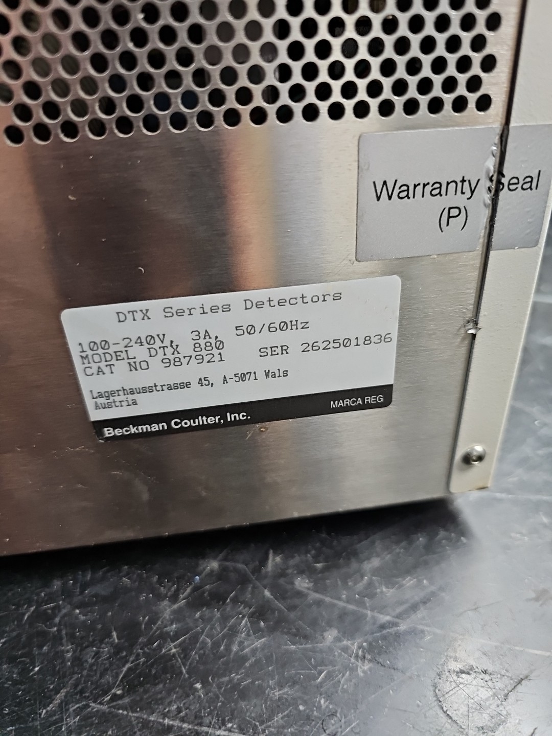 BECKMAN COULTER MULTIMODE DETECTOR 2009 DTX 880