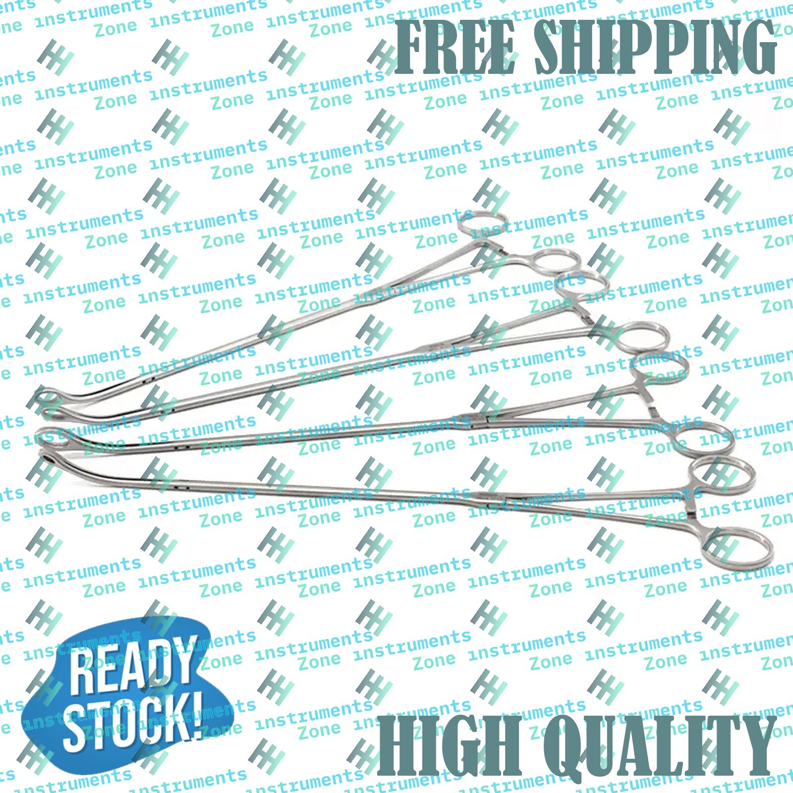 New set of 4pcs VATS Instrument Tissue Forceps Thoracoscopic Instruments