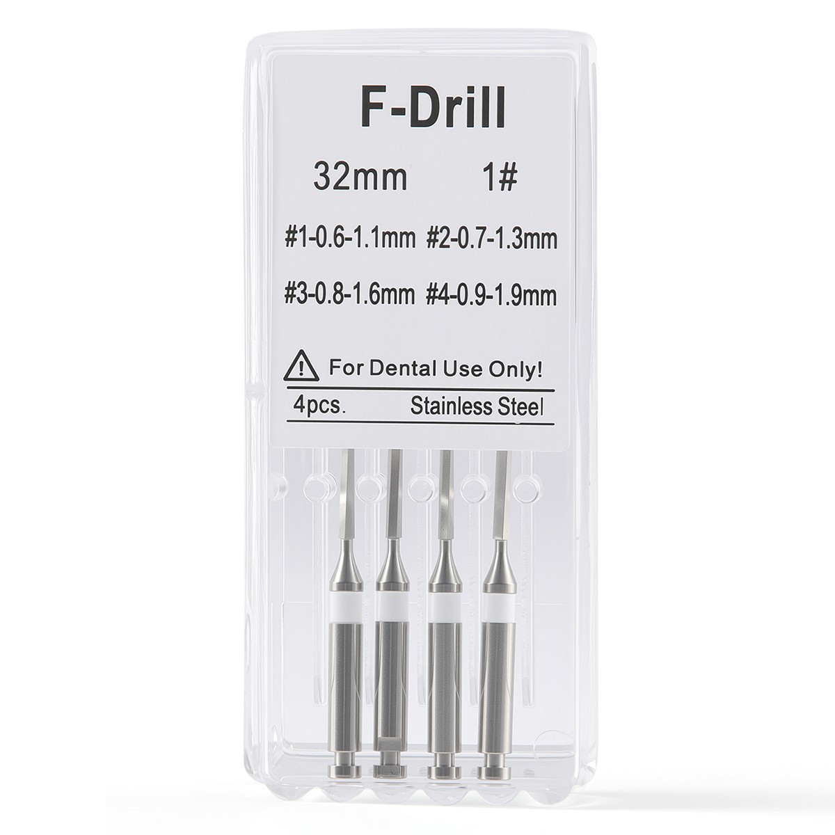 Dental Endodontic F Drill Reamers Endo Root Fiber Post Drills Reamer 32mm 1#-4#