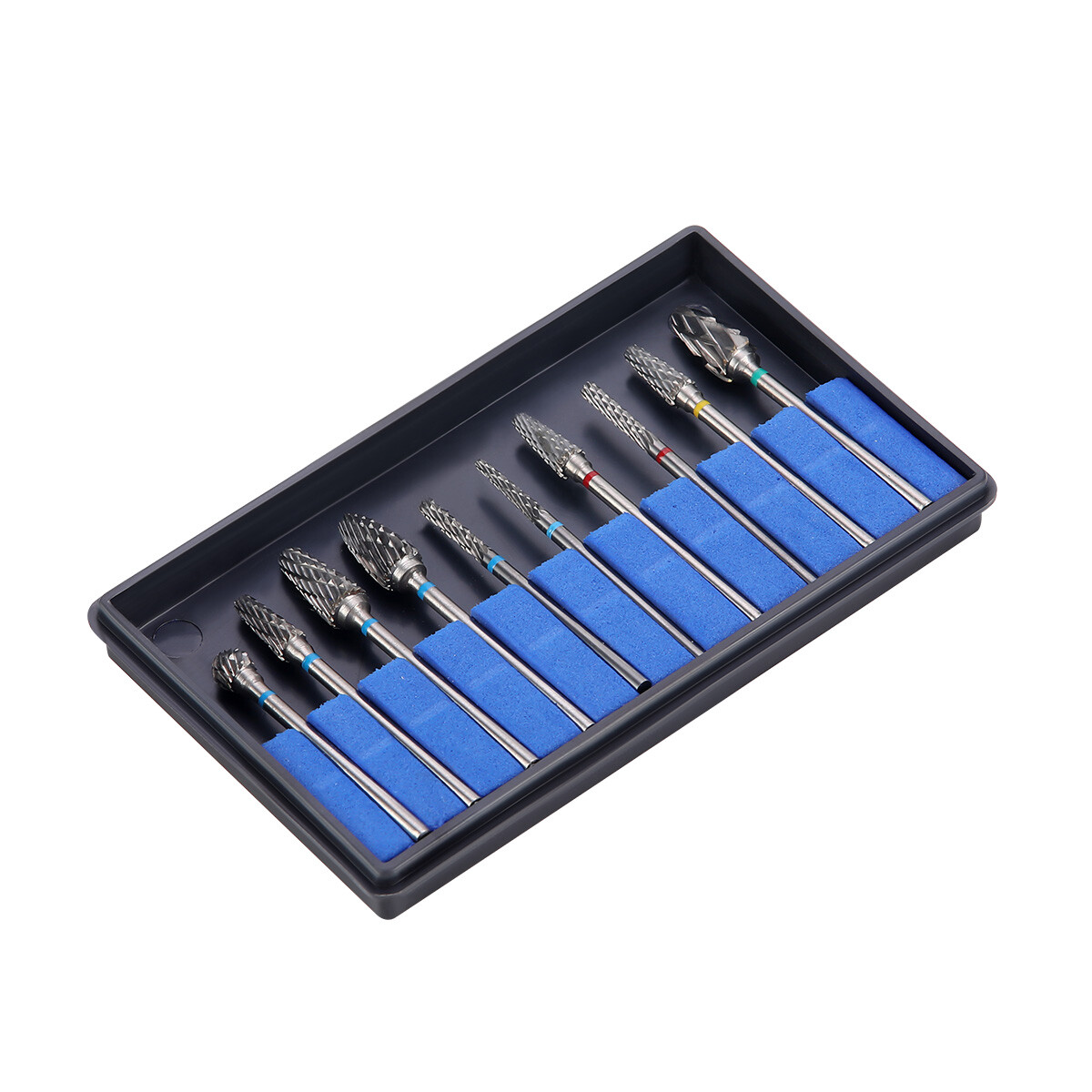 AZDENT Dental Lab HP 2.35mm Carbide Drills Polishing Kit Grinding Polishers Bur