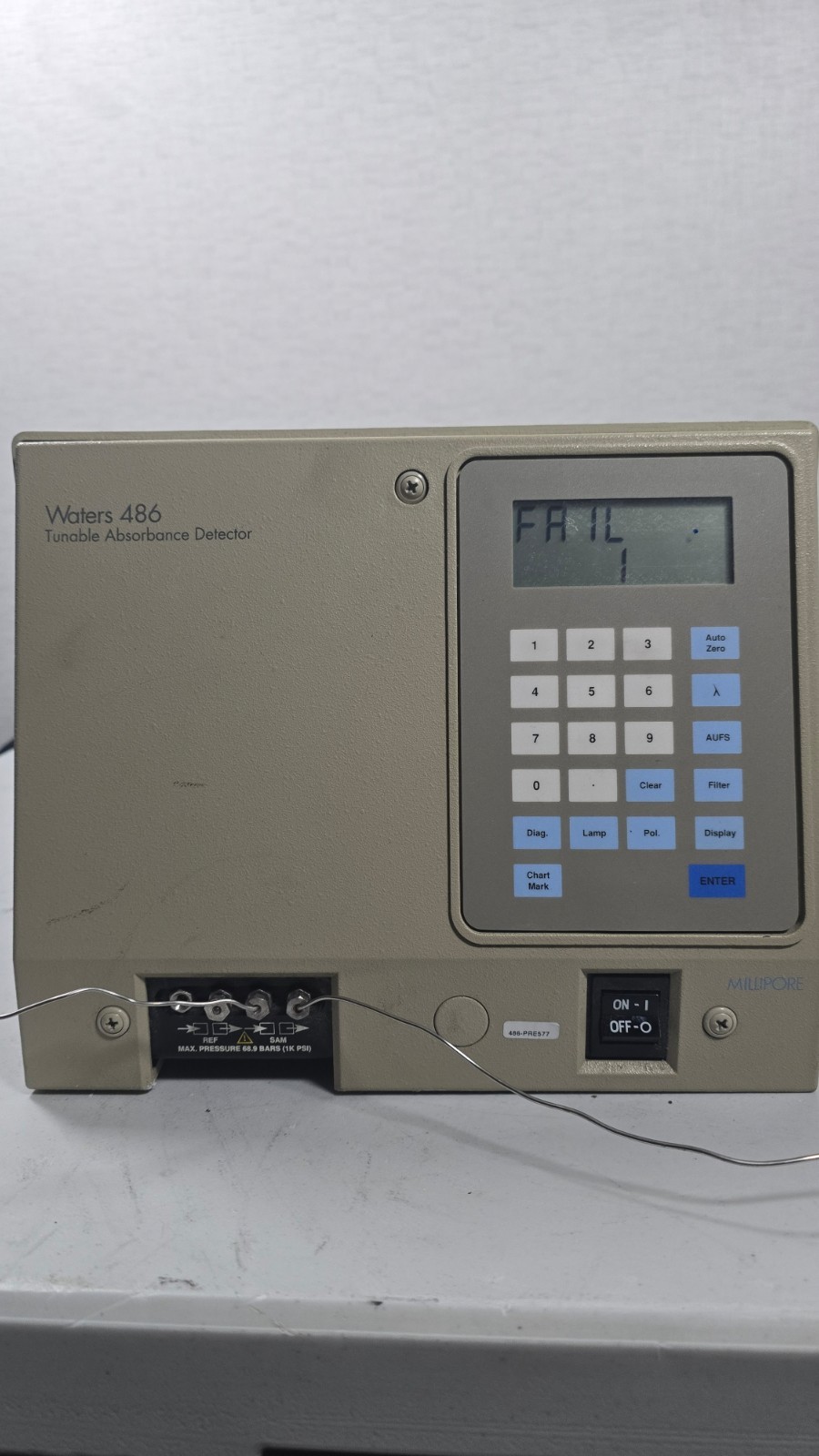 Waters 486 UV/Vis HPLC Detector Tunable Absorbance – Powers On – As-Is
