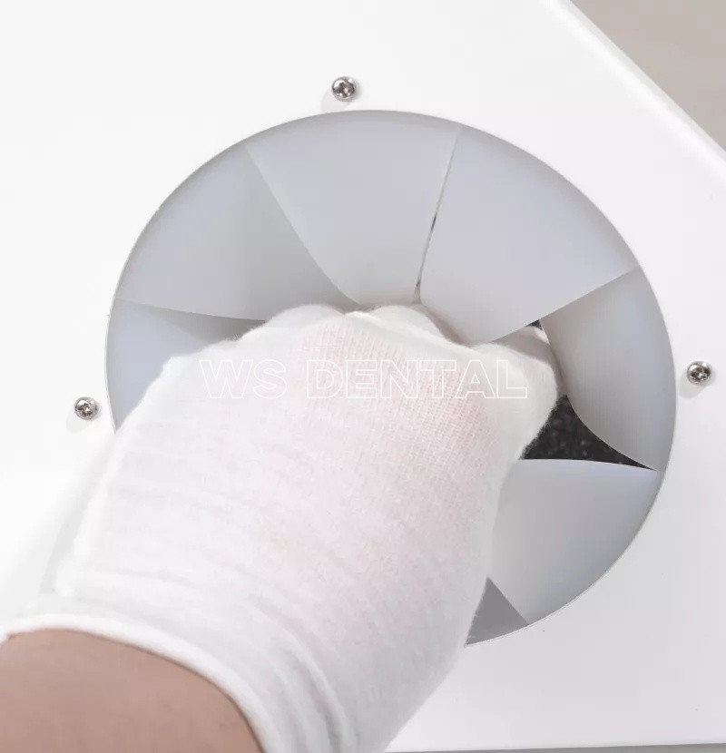Dental Grinding Polishing Box LED Sandblasting Dust-proof Case Lapping Protector