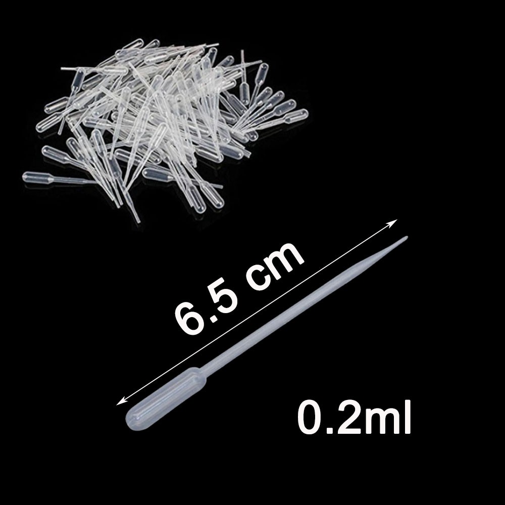 100-1000X 0.2ml Disposable Polyethylene Eye Dropper Transfer Graduated Pipettes