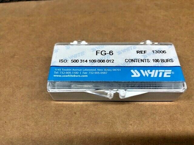 Dental SS White Operatory Carbide Burs FG 6 clinic pack 13006 , Midwest