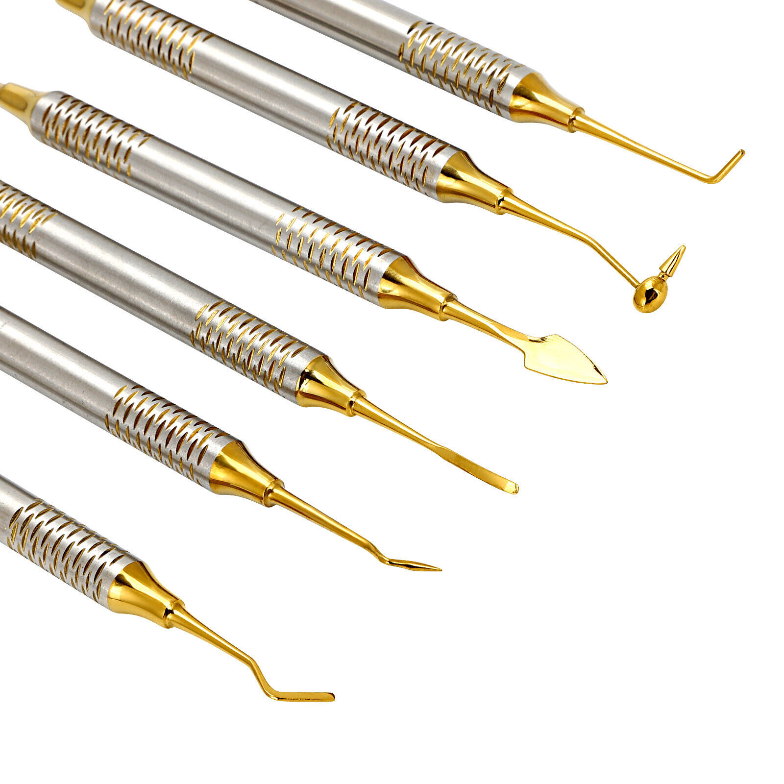 6 Pcs/Set Dental Composite Resin Filling Spatula Repair Restorative Instruments