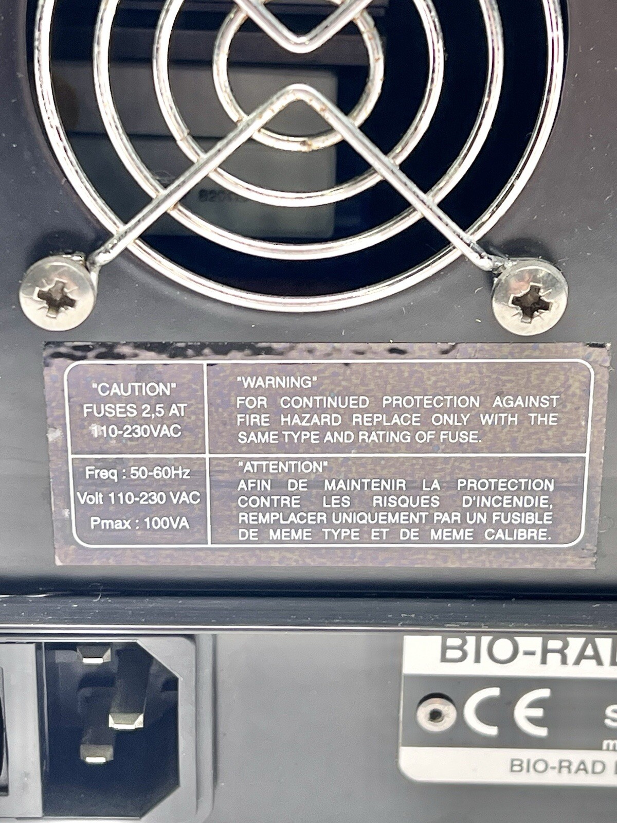 BIO-RAD MODEL 1575 IMMUNOWASH MICROPLATE WASHER NO POWER CORD PLUG