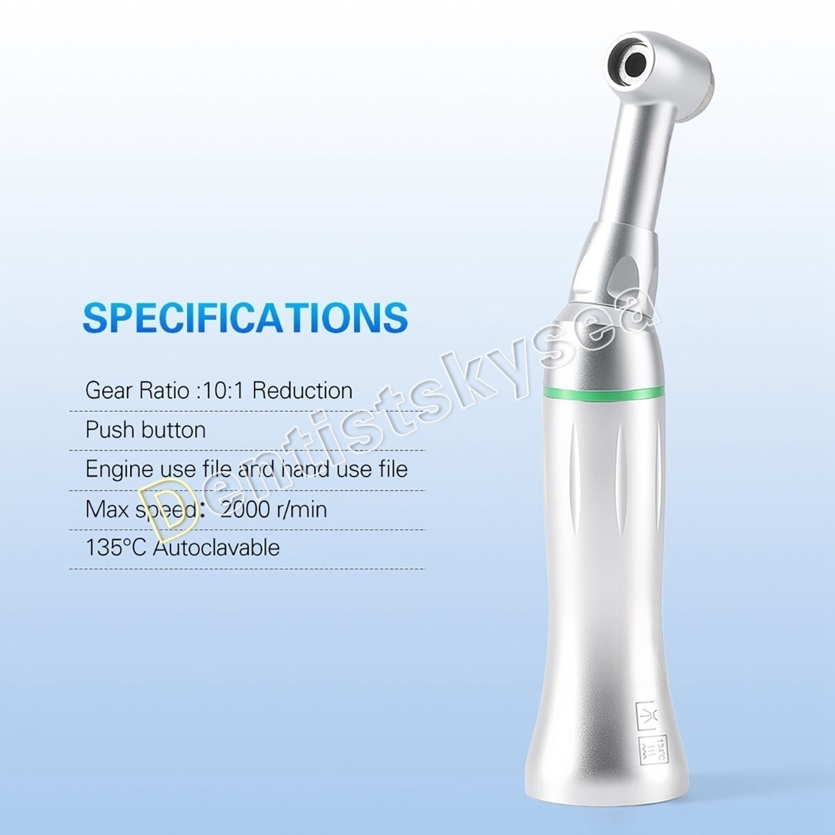 Dental 10:1 Contra Angle Handpiece Push button ISO E-Type for Engine&hand file