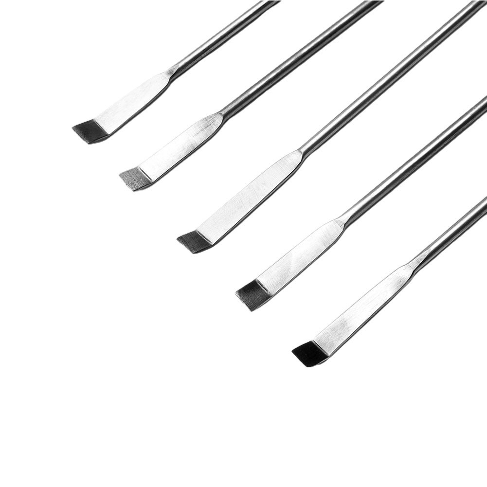 High Quality New Practical Laboratory Sampling Spoon Stainless Steel Safe 12pcs