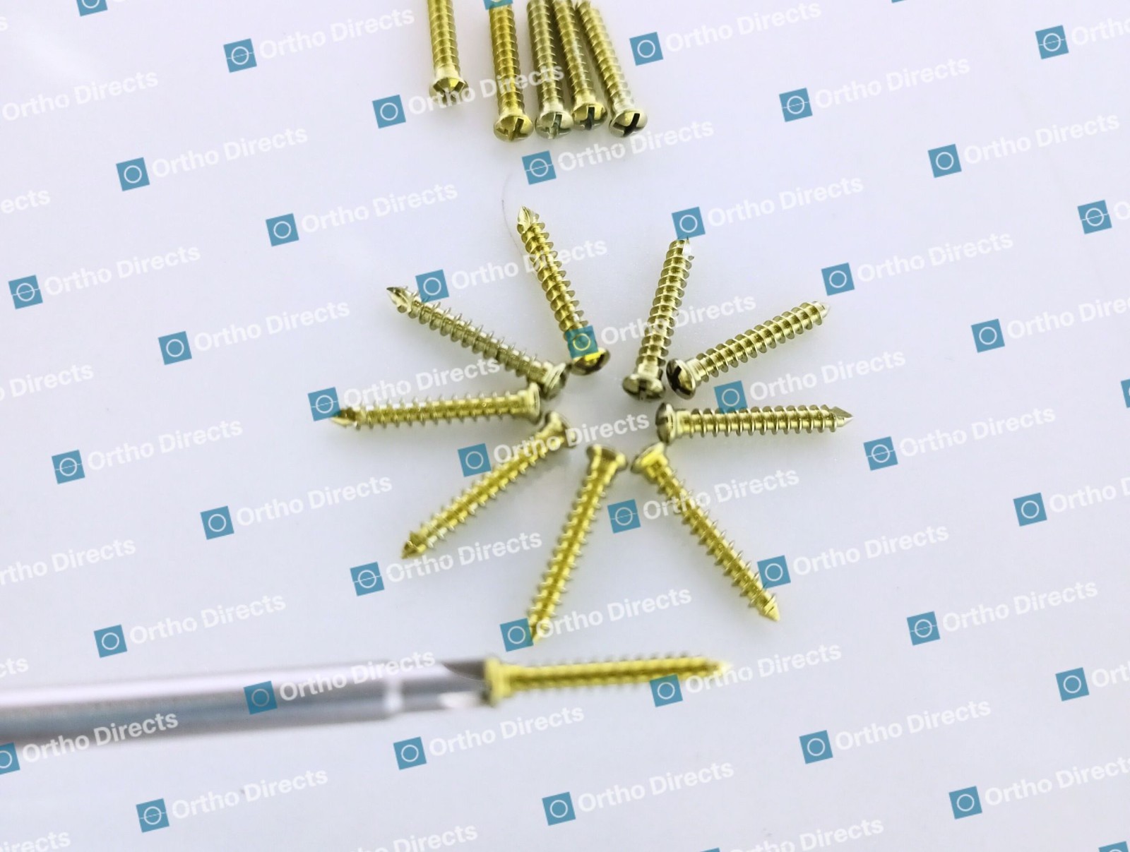 1.5mm Cross Drive Self-Tapping Screws Maxillofacial CMF Set 100 Pcs Set Ti