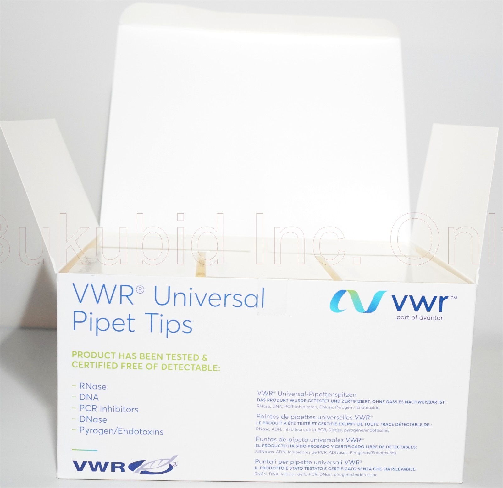 New VWR 76322-134 Universal Pipet Tips 20µl 10 Racks Pack EXP 03/2026