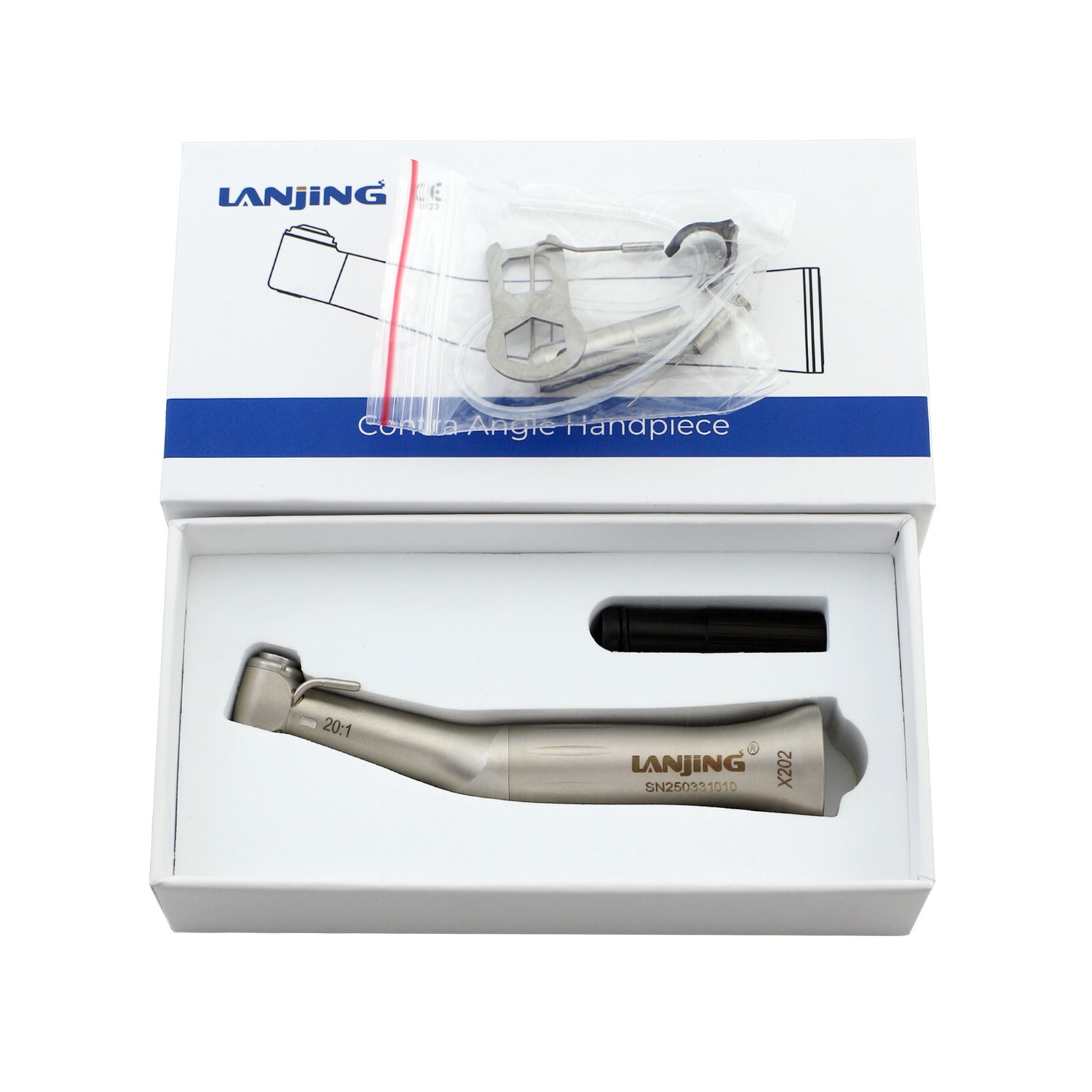 TI-MAX Implant Handpiece 20:1 Reduction Surgical Contra Angle NSK SG20 WH WI-75